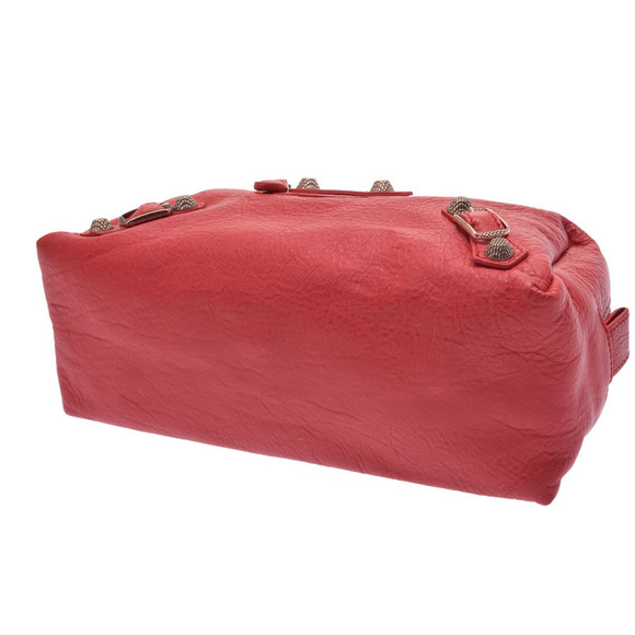 Balenciaga Giant Stud Leather Pouch Red PG - Picture 3 of 9